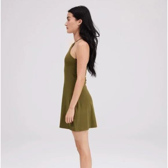 GIRLFRIEND COLLECTIVE Naomi Exercise Dress Fern Green New Preppy Tennis {LL47} - Picture 3 of 7